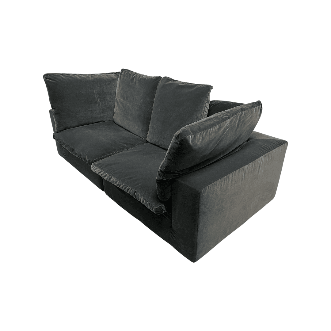 Restoration Hardware Cloud Couch in Performance Velvet - Thumbnail 10