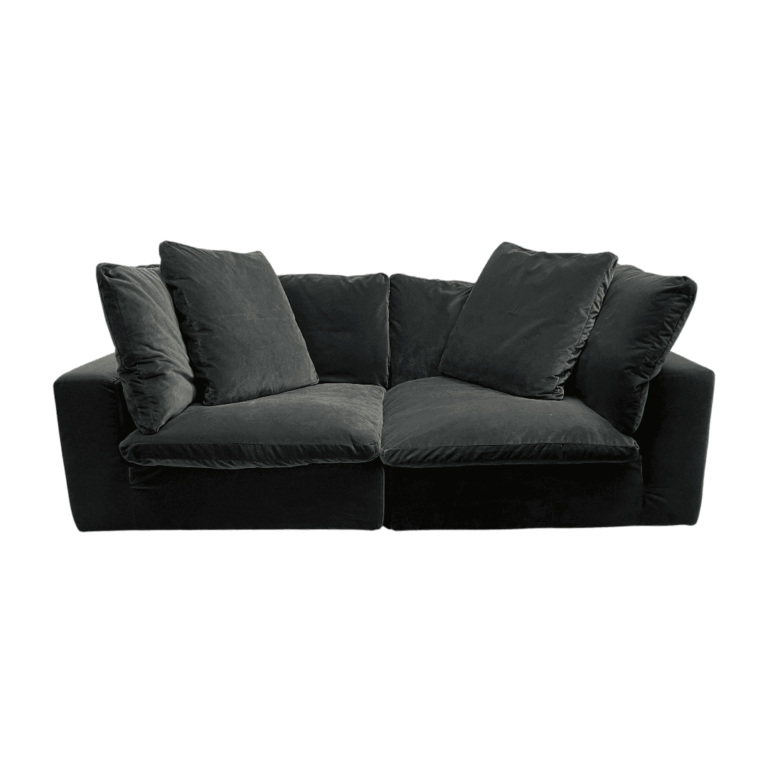 Restoration Hardware Cloud Couch in Performance Velvet - Thumbnail 2