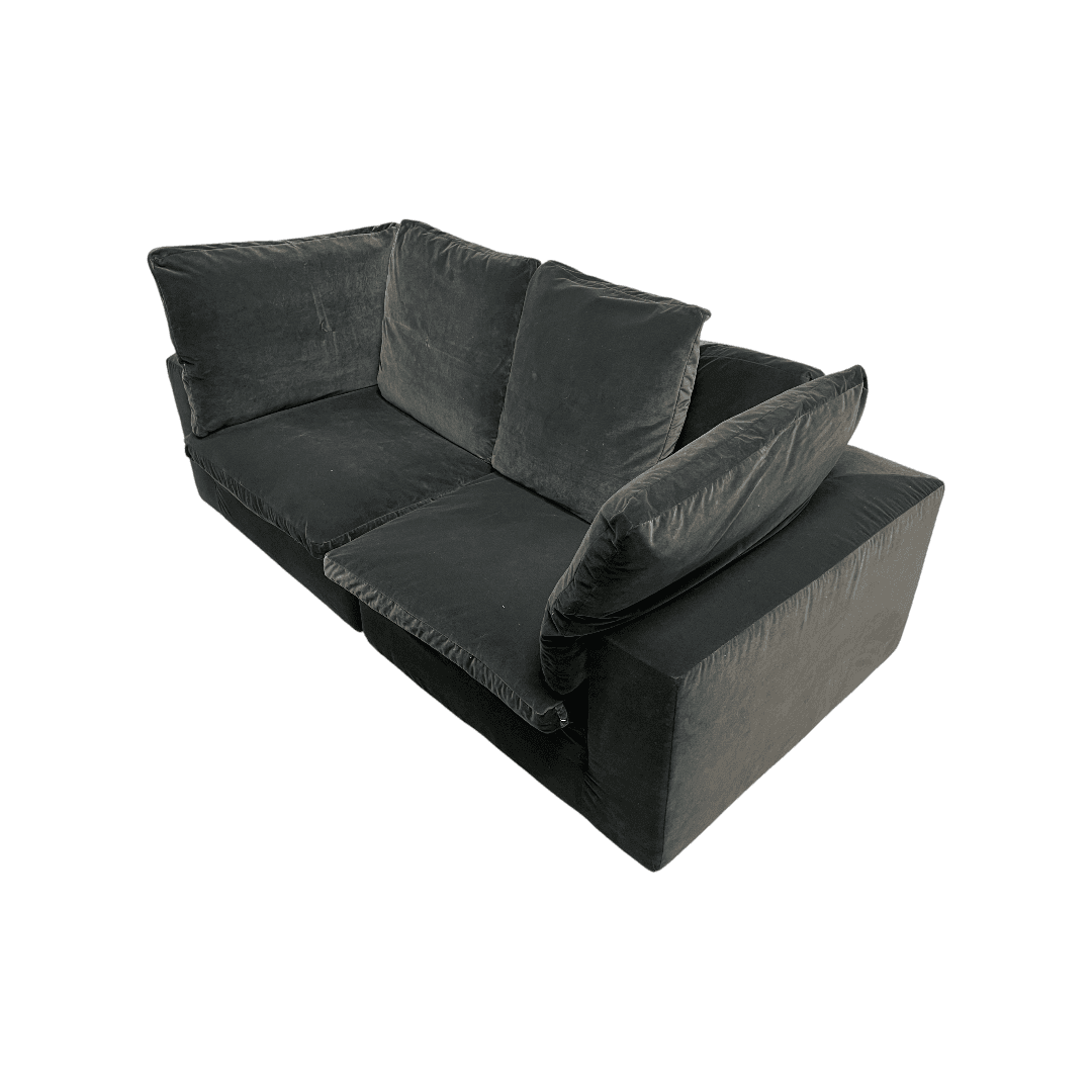 Restoration Hardware Cloud Couch in Performance Velvet - Thumbnail 9