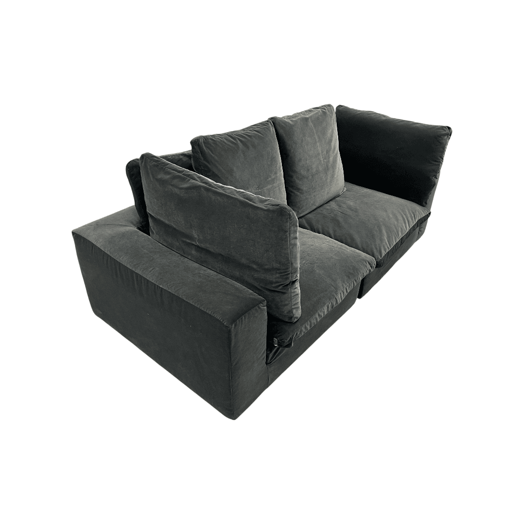 Restoration Hardware Cloud Couch in Performance Velvet - Thumbnail 11