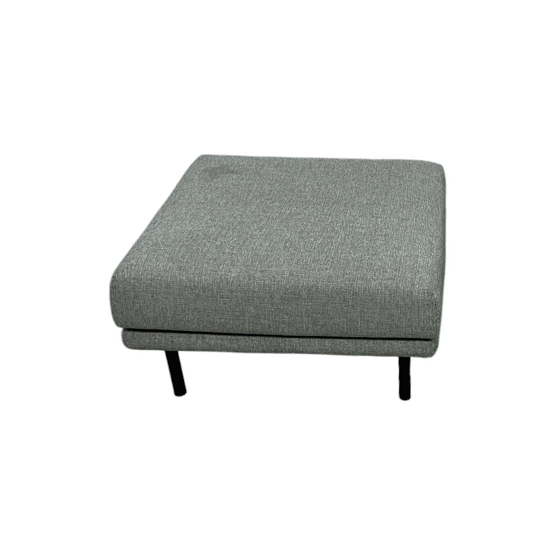 Burrow Field Ottoman - Stone Gray - Thumbnail 3