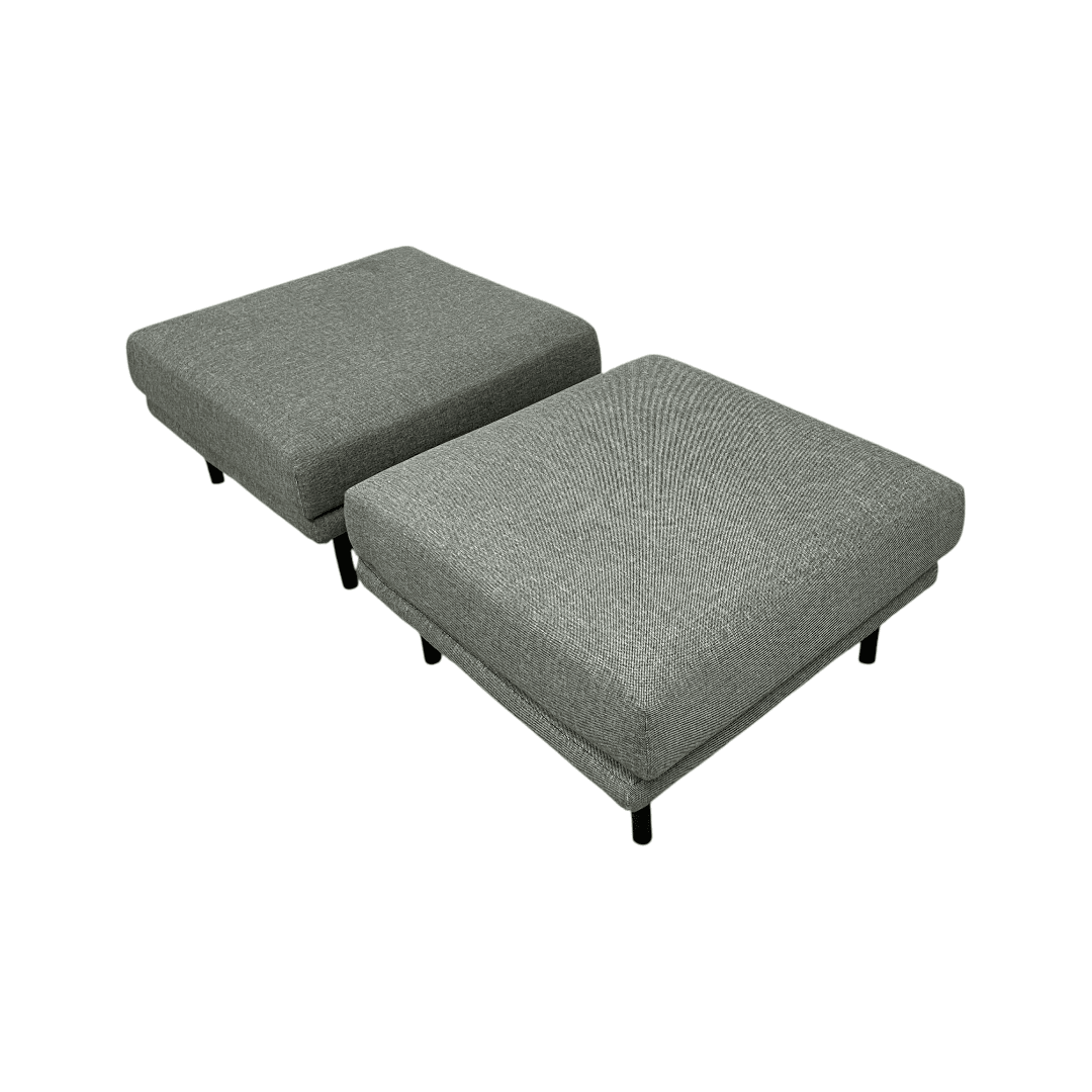 Burrow Field Ottoman - Stone Gray - Thumbnail 10