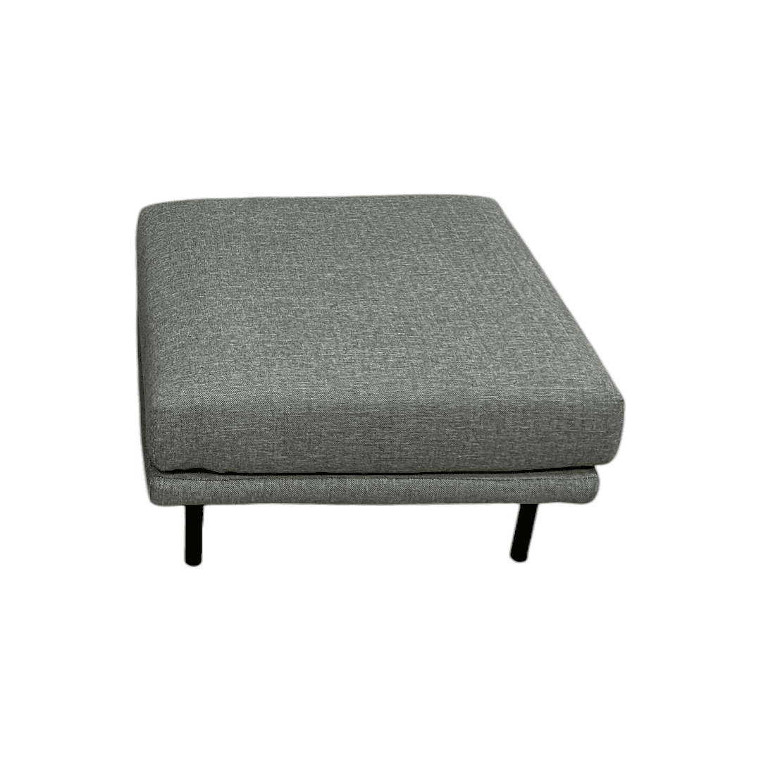 Burrow Field Ottoman - Stone Gray - Thumbnail 2