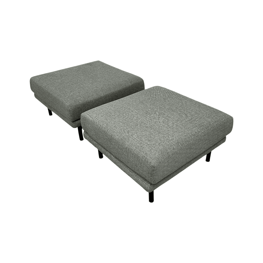 Burrow Field Ottoman - Stone Gray - Thumbnail 11