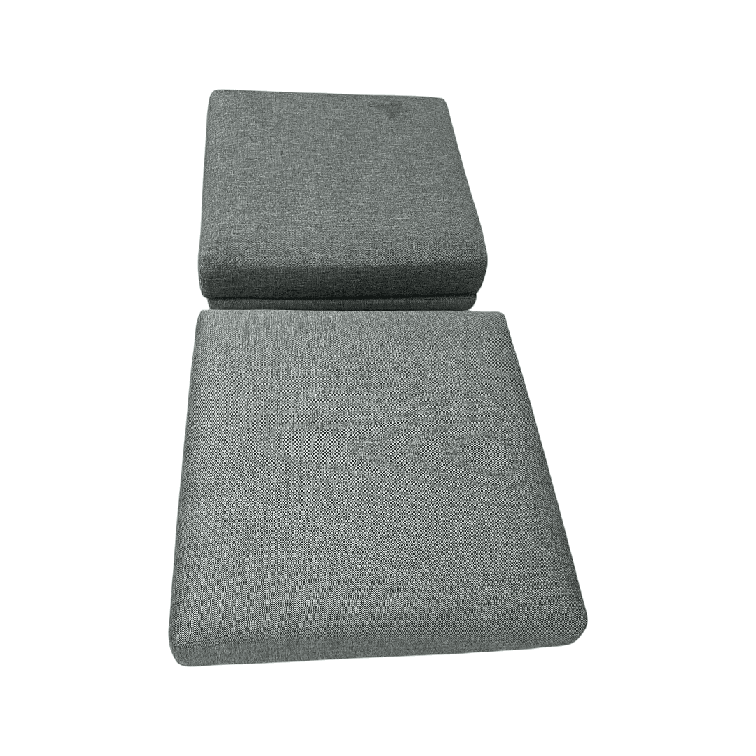 Burrow Field Ottoman - Stone Gray - Thumbnail 12