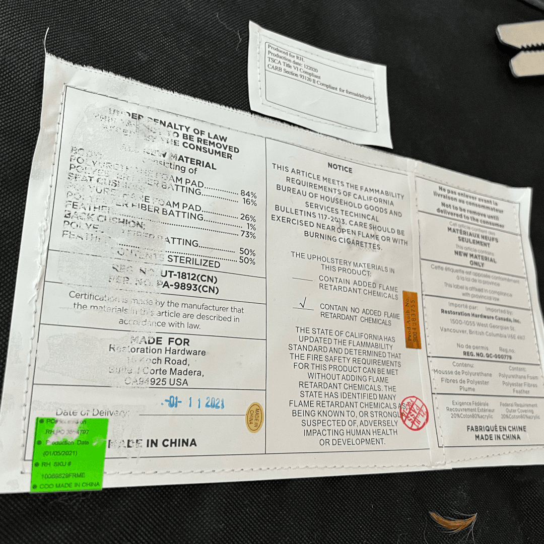 Restoration Hardware Cloud Couch in Performance Velvet - Thumbnail 23