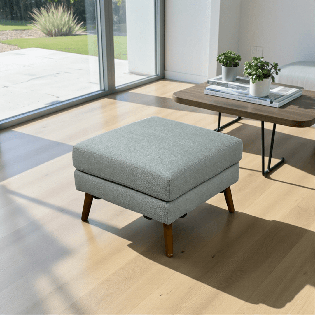 Burrow Nomad Ottoman - Gray - Image 1