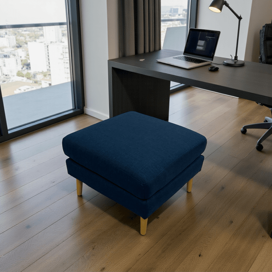 Burrow Nomad Plus Ottoman - Navy Blue - Image 1