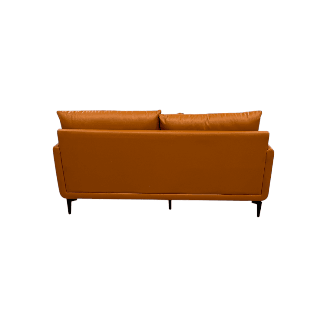 Latitude Run Orange Genuine Leather Standard Sofa Cushion Loveseat - Thumbnail 14