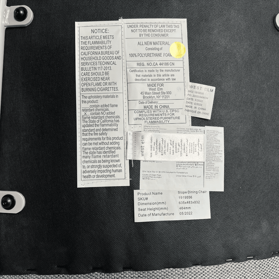 Urban Wood Goods Uptown Reclaimed Wood Dining Table and West Elm Slope Dining Chair Set - Thumbnail 15