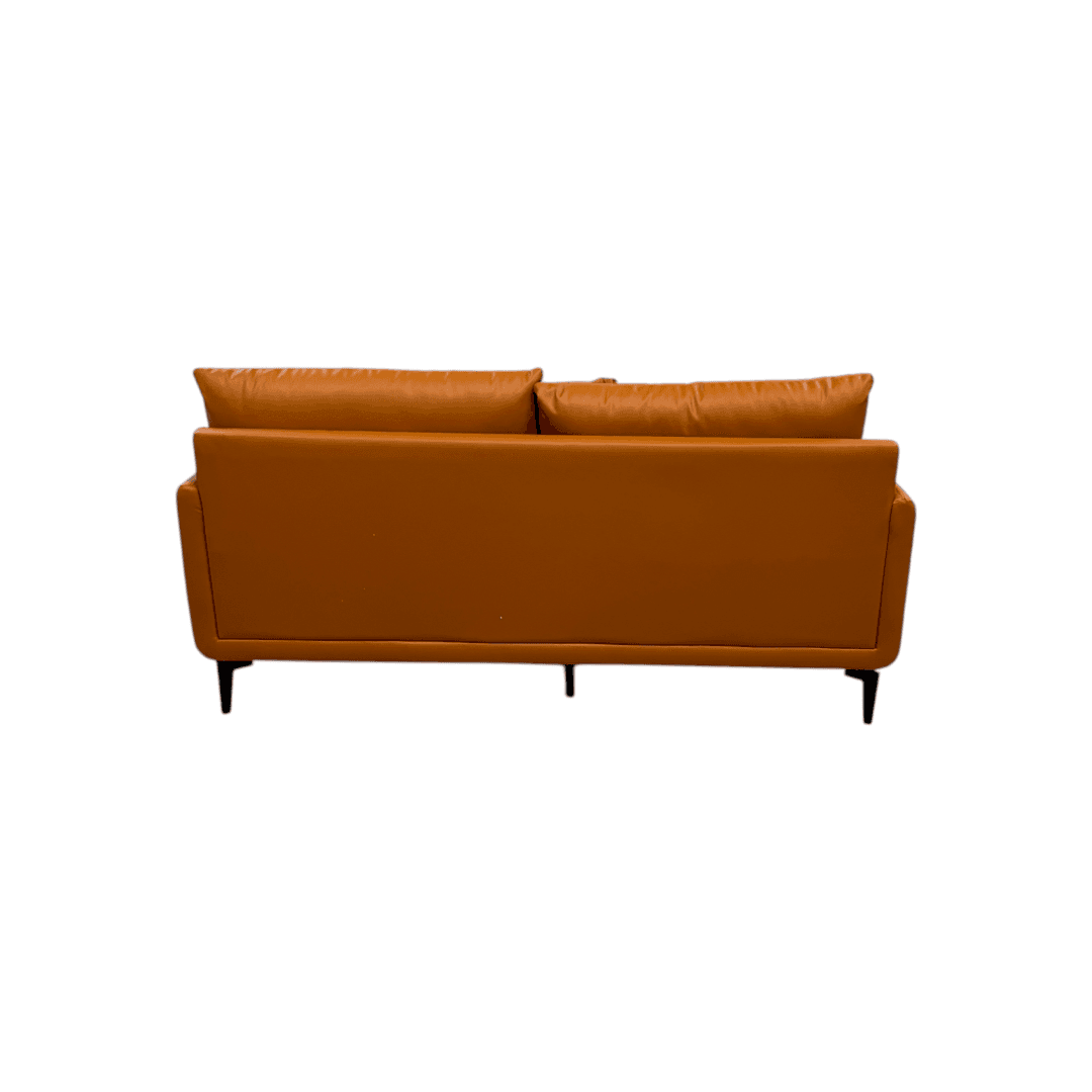 Latitude Run Orange Genuine Leather Standard Sofa Cushion Loveseat - Thumbnail 13