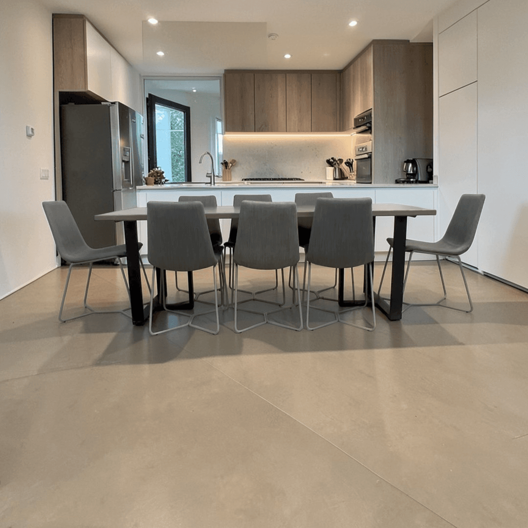 Urban Wood Goods Uptown Reclaimed Wood Dining Table and West Elm Slope Dining Chair Set - Image 1