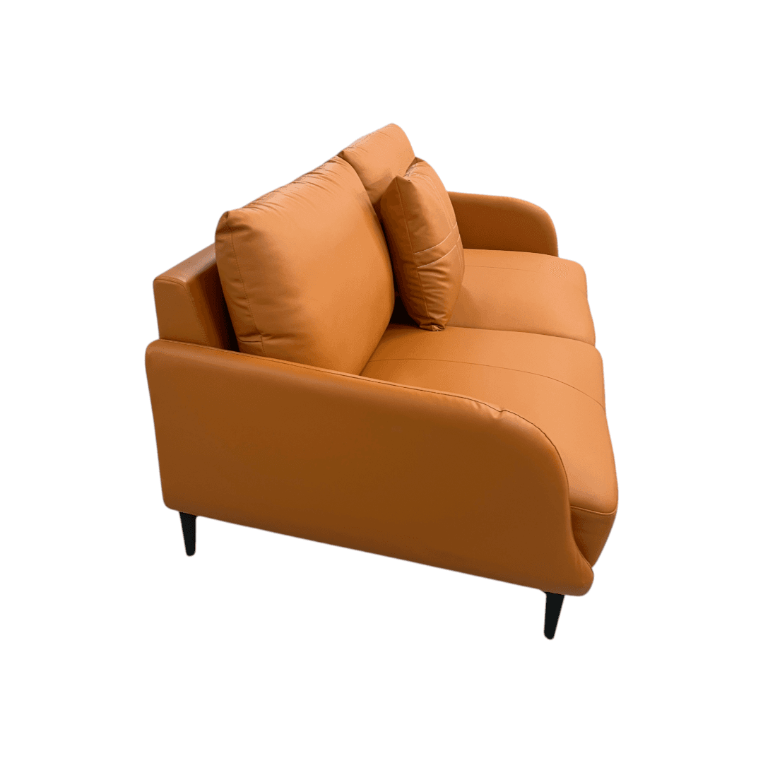 Latitude Run Orange Genuine Leather Standard Sofa Cushion Loveseat - Thumbnail 10