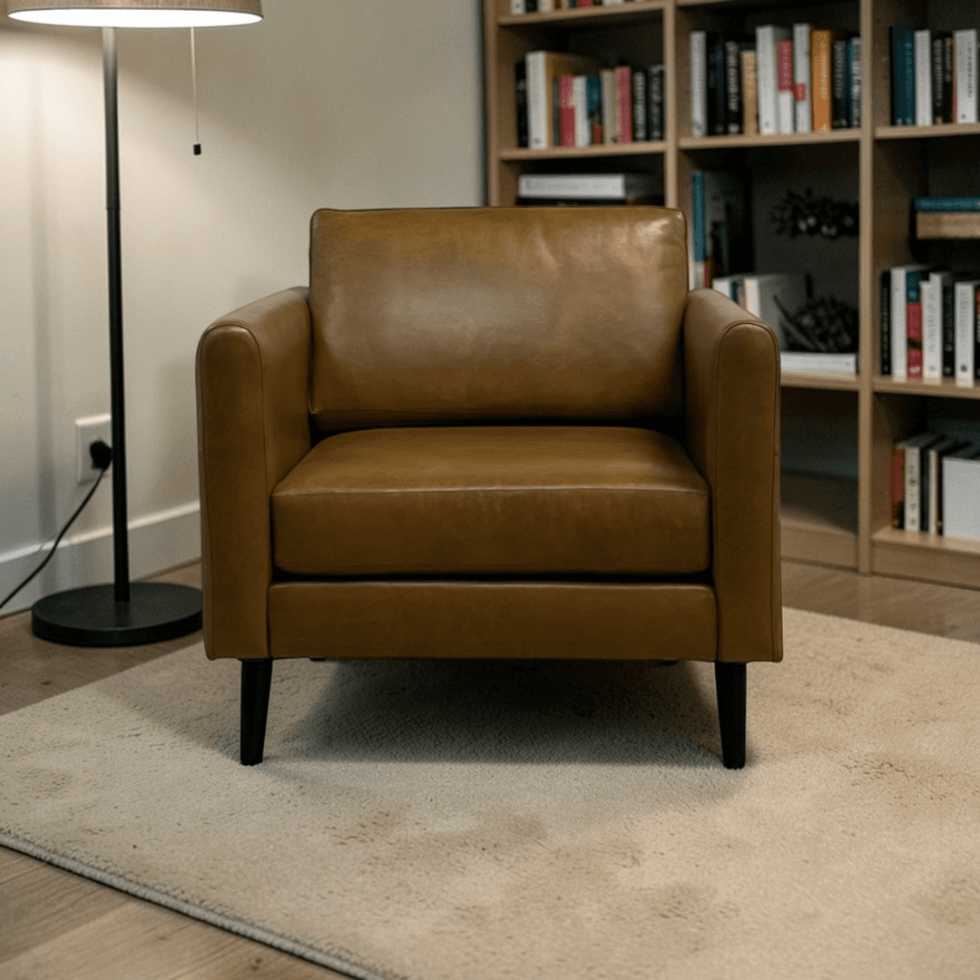 Burrow Nomad Leather Club Chair - Image 1