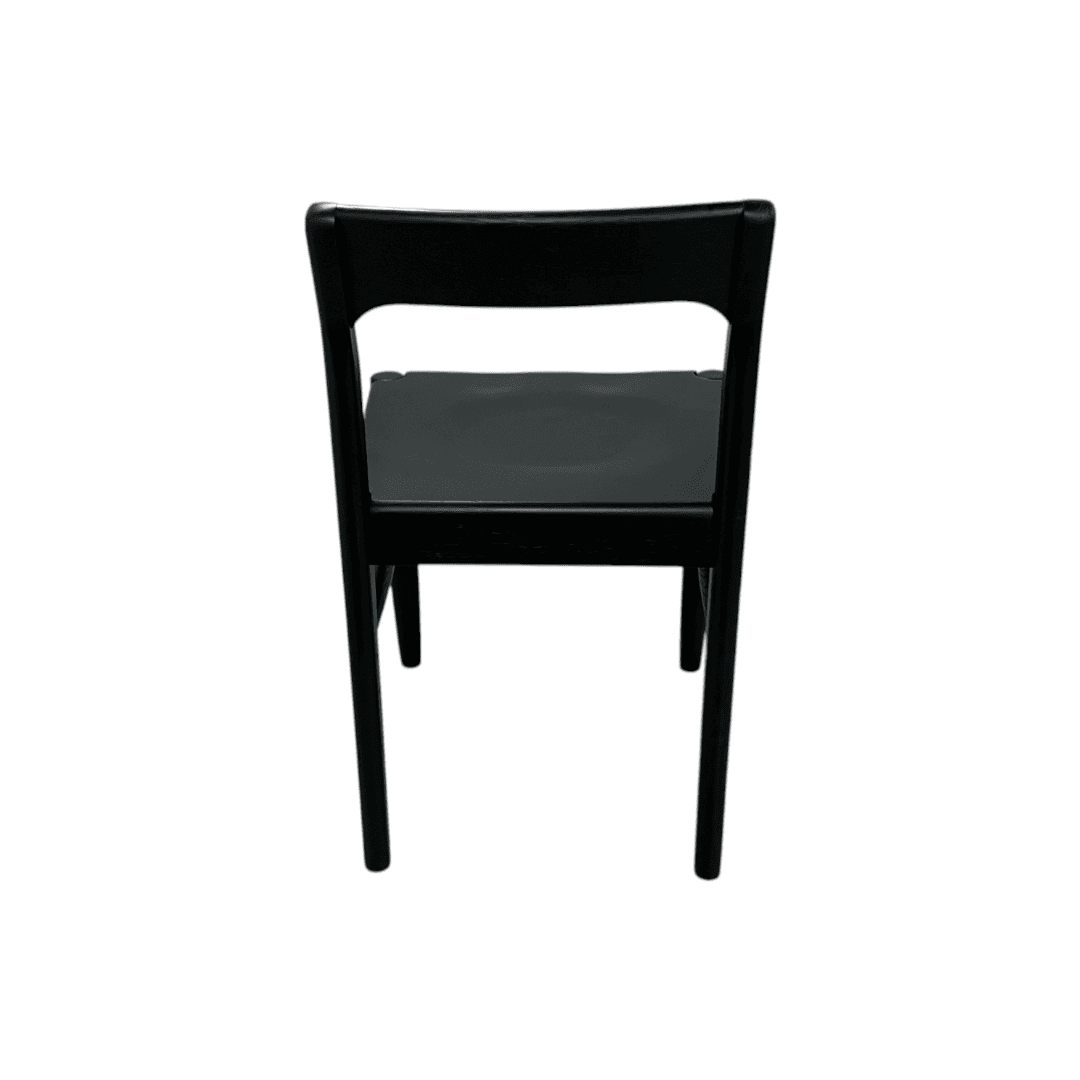 Moe's Home Owing Oak Wood Black Side Dining Chair Set of 6 - Thumbnail 6