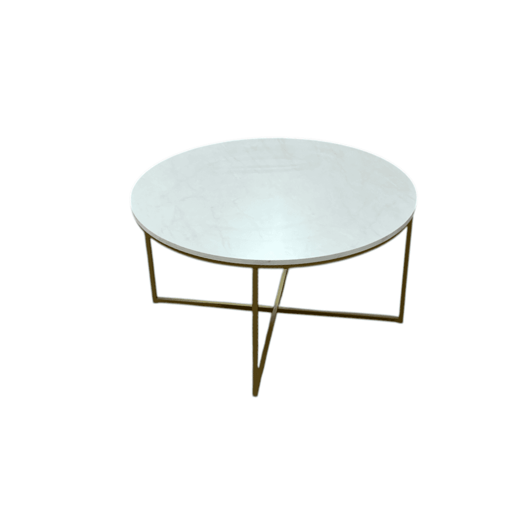 Walker Edison Modern Round Coffee Table - Thumbnail 6