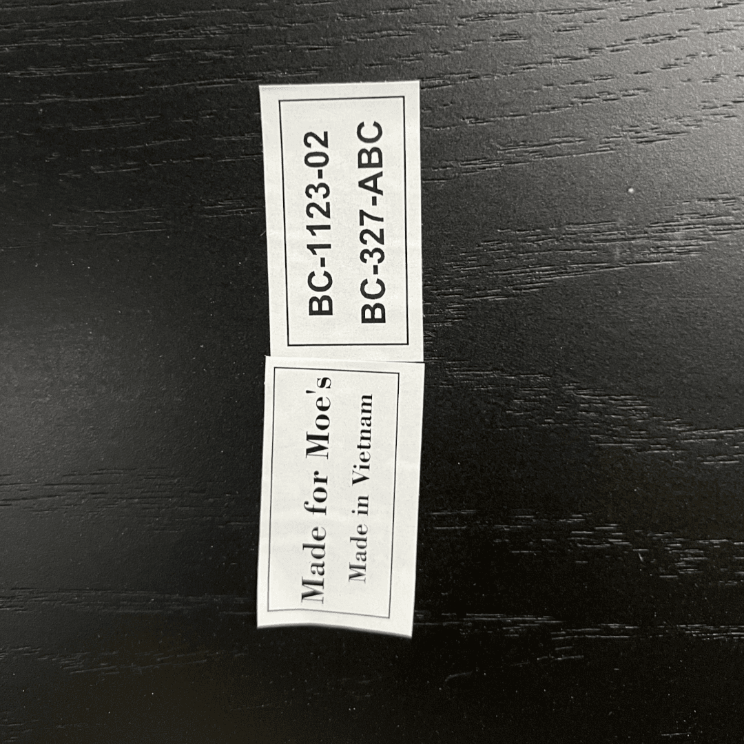 Moe's Home Owing Oak Wood Black Side Dining Chair Set of 6 - Thumbnail 17