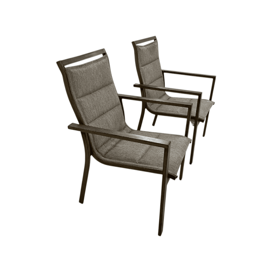 Hanover Fairhope Dining Chair with Tan Cushions Set of 2 - Thumbnail 7
