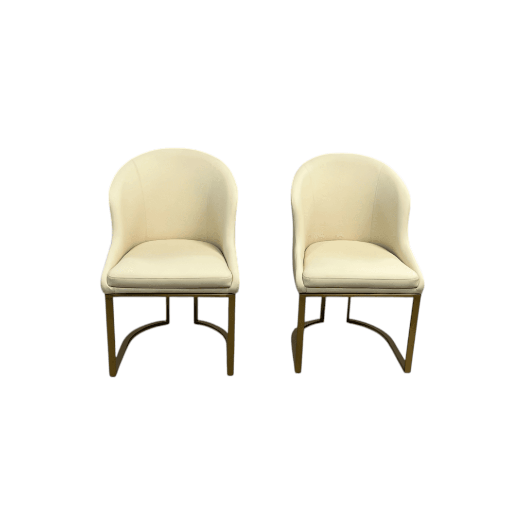 Orren Ellis Teferi Modern Luxury Dining Chair PU Leather Upholstery Stainless Steel Base (Set of 2) - Thumbnail 4