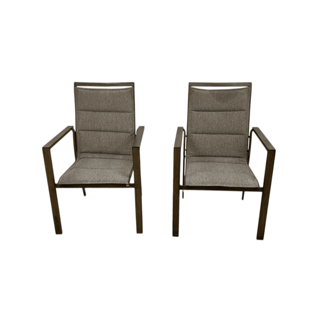 Hanover Fairhope Dining Chair with Tan Cushions Set of 2 - Thumbnail 2