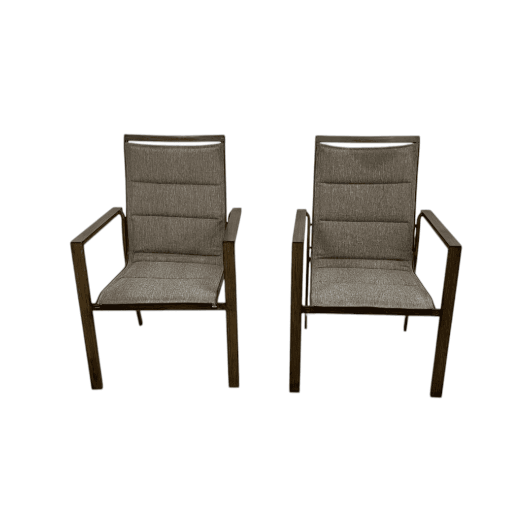 Hanover Fairhope Dining Chair with Tan Cushions Set of 2 - Thumbnail 3