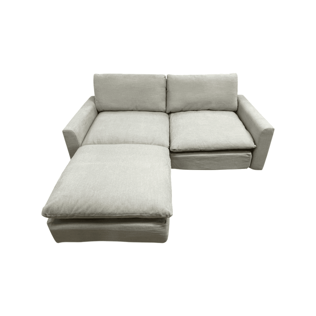 Burrow Russet 2-Piece Sofa with Ottoman - Thumbnail 3