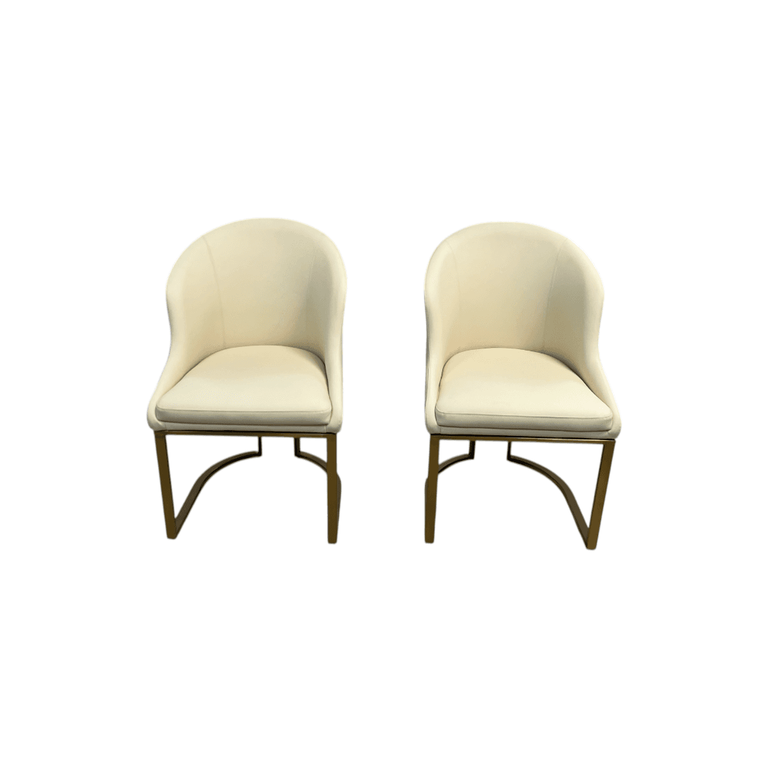 Orren Ellis Teferi Modern Luxury Dining Chair PU Leather Upholstery Stainless Steel Base (Set of 2) - Thumbnail 7