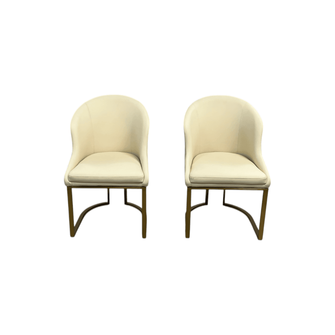 Orren Ellis Teferi Modern Luxury Dining Chair PU Leather Upholstery Stainless Steel Base (Set of 2) - Thumbnail 10