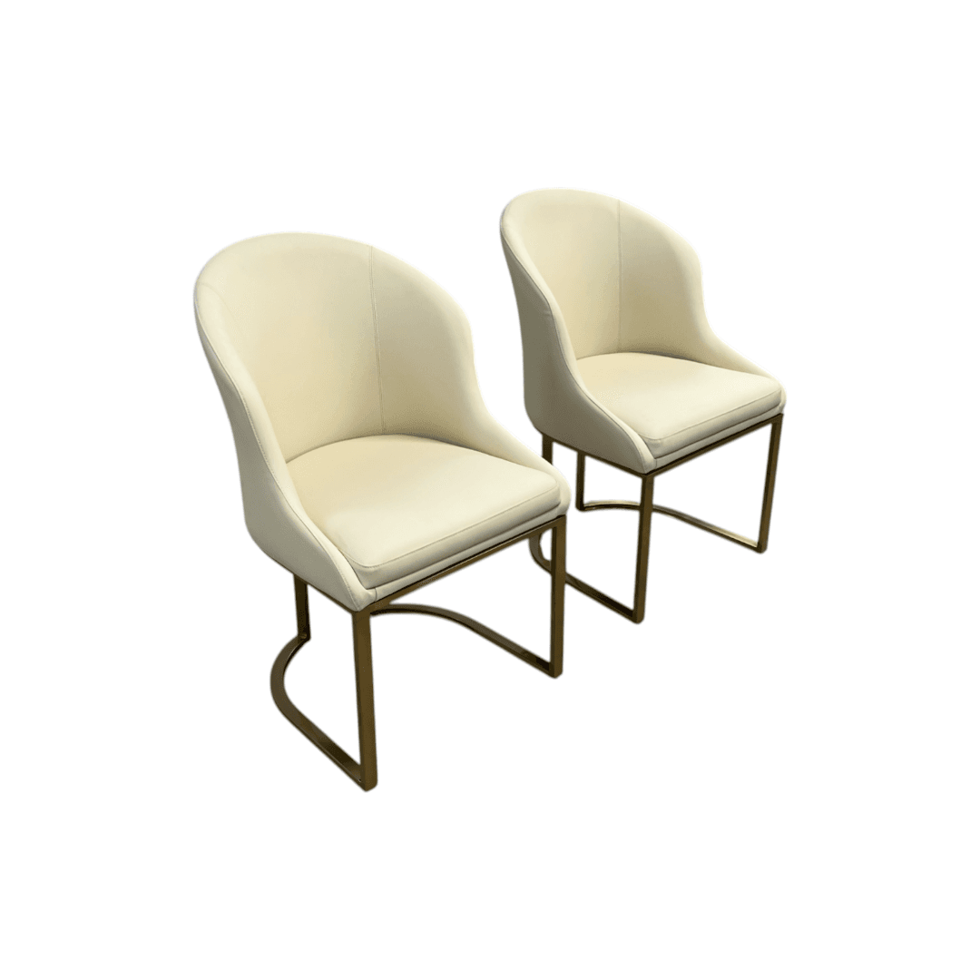 Orren Ellis Teferi Modern Luxury Dining Chair PU Leather Upholstery Stainless Steel Base (Set of 2) - Thumbnail 11