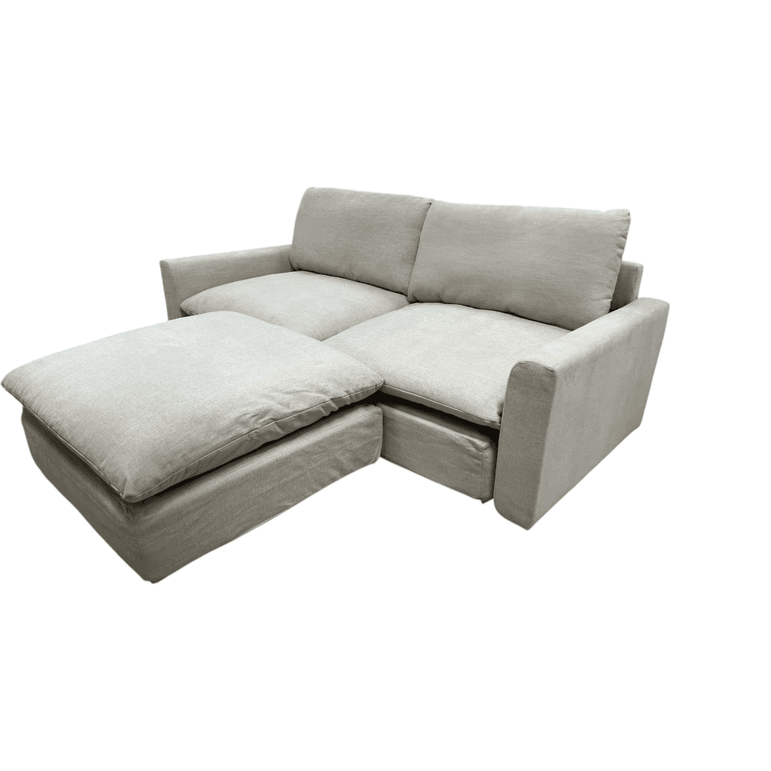 Burrow Russet 2-Piece Sofa with Ottoman - Thumbnail 8