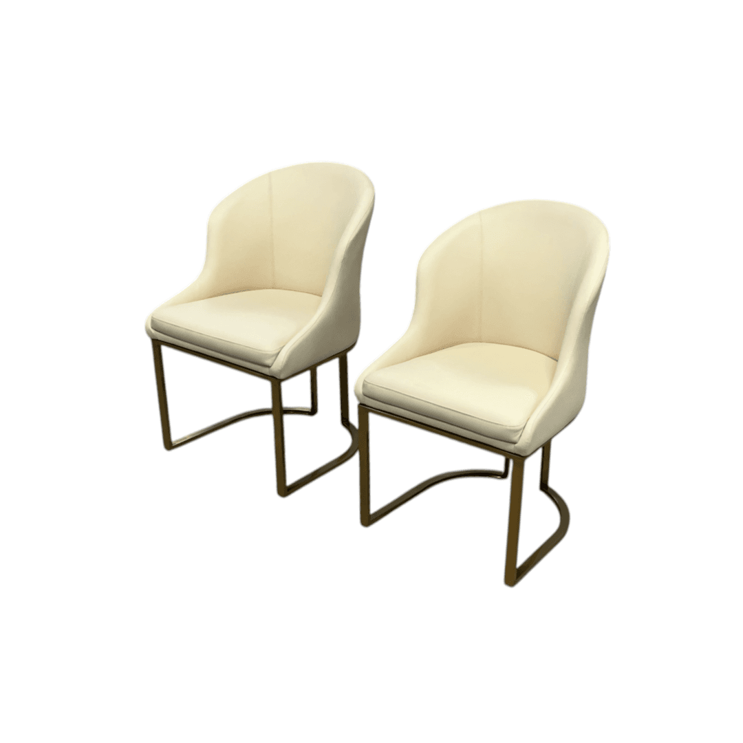 Orren Ellis Teferi Modern Luxury Dining Chair PU Leather Upholstery Stainless Steel Base (Set of 2) - Thumbnail 5