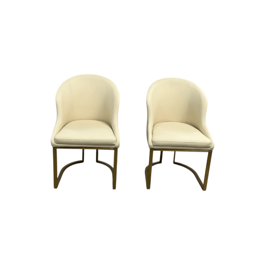 Orren Ellis Teferi Modern Luxury Dining Chair PU Leather Upholstery Stainless Steel Base (Set of 2) - Thumbnail 3