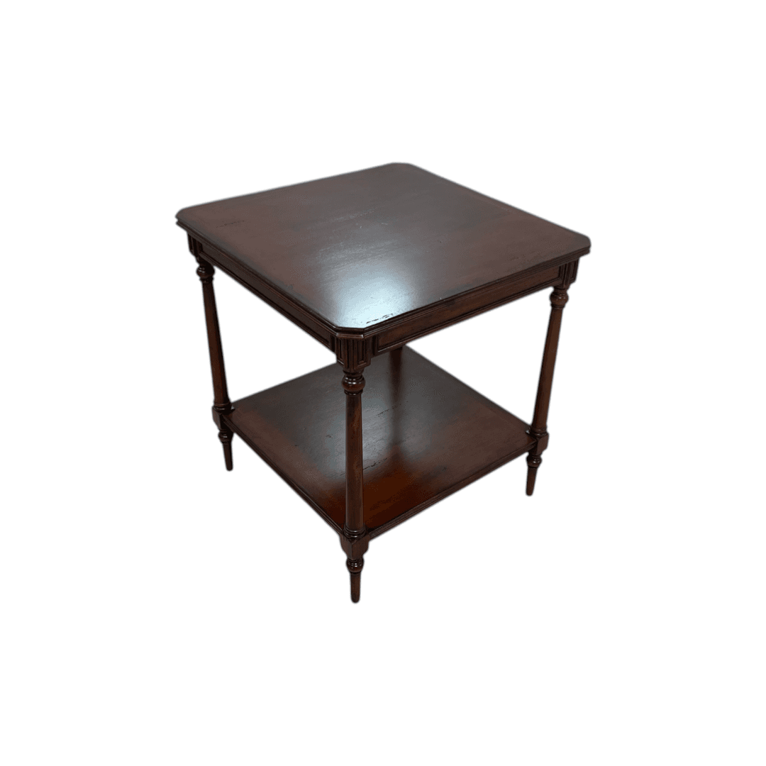 Jonathan Charles Fine Furniture Country Farmhouse Solid Wood End Table - Thumbnail 2