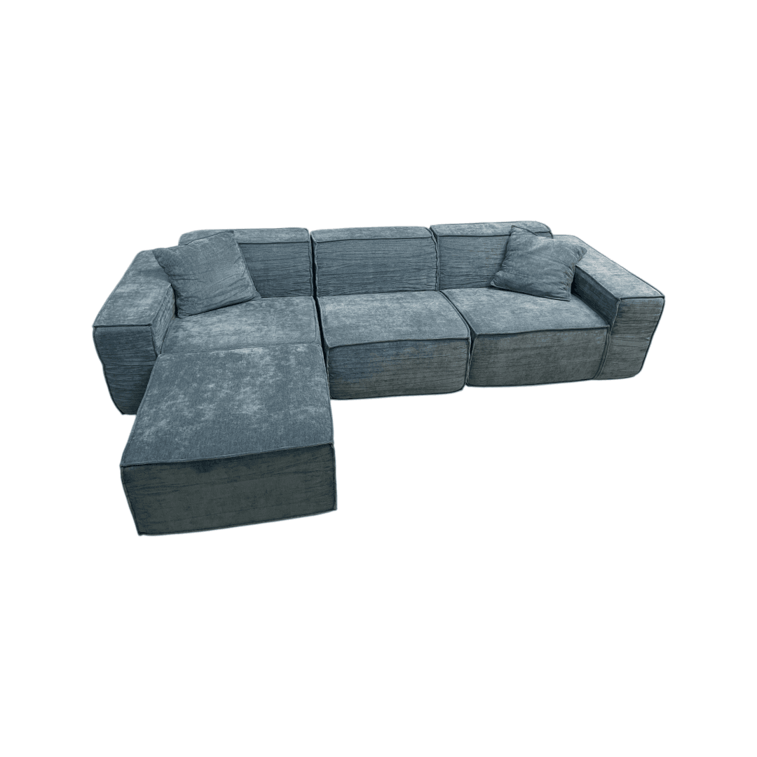 Rove Lab M1 Sofa Sectional and Ottoman - Hydrogen Blue - Thumbnail 6