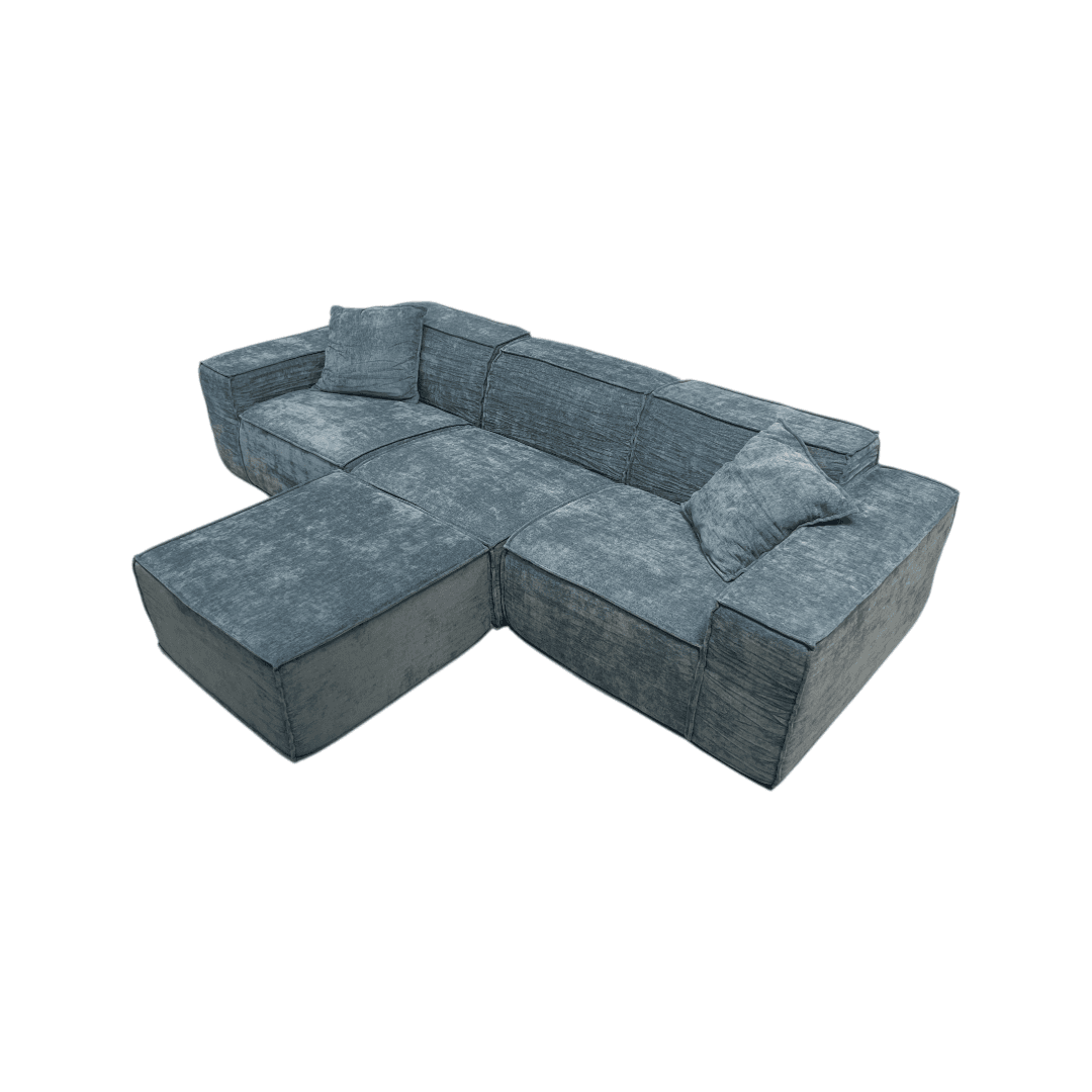 Rove Lab M1 Sofa Sectional and Ottoman - Hydrogen Blue - Thumbnail 11