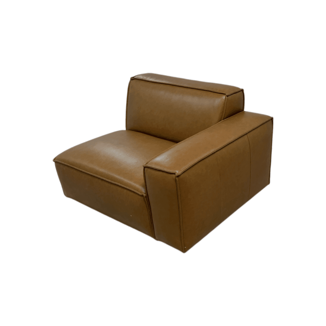 Castlery Jonathan Leather Right Arm Sofa - Thumbnail 4