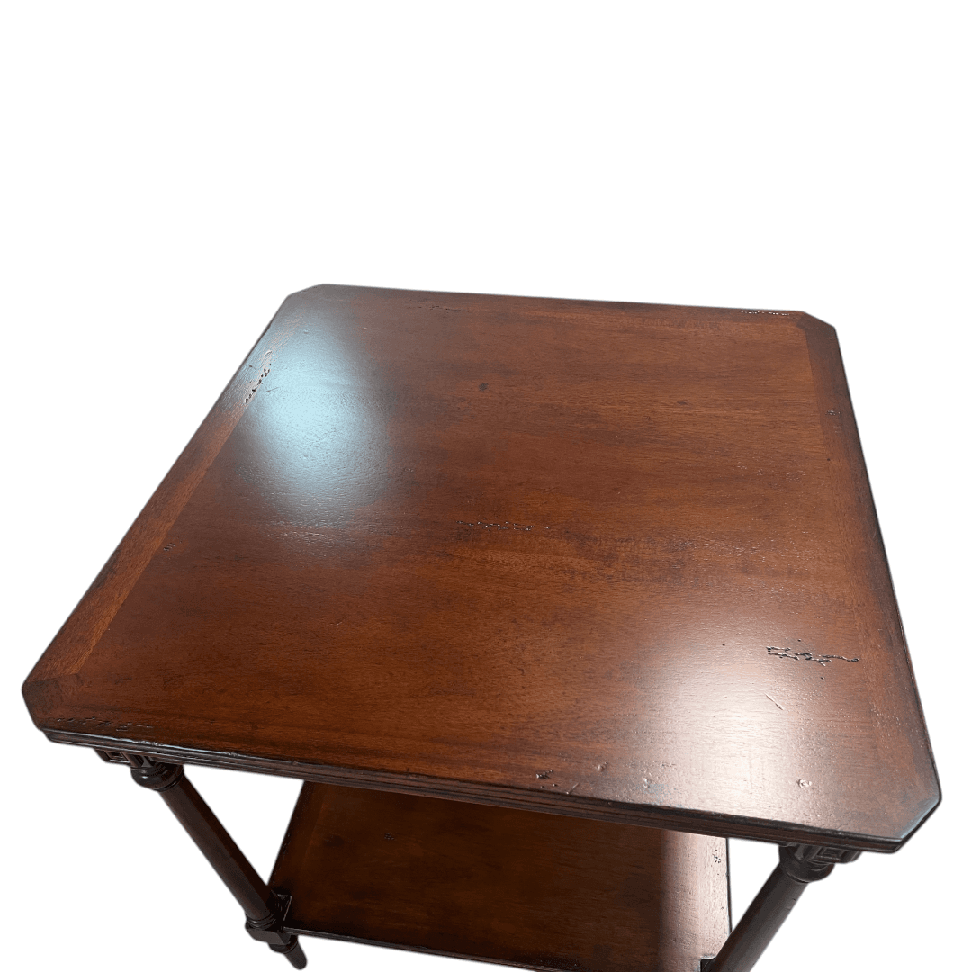 Jonathan Charles Fine Furniture Country Farmhouse Solid Wood End Table - Thumbnail 9