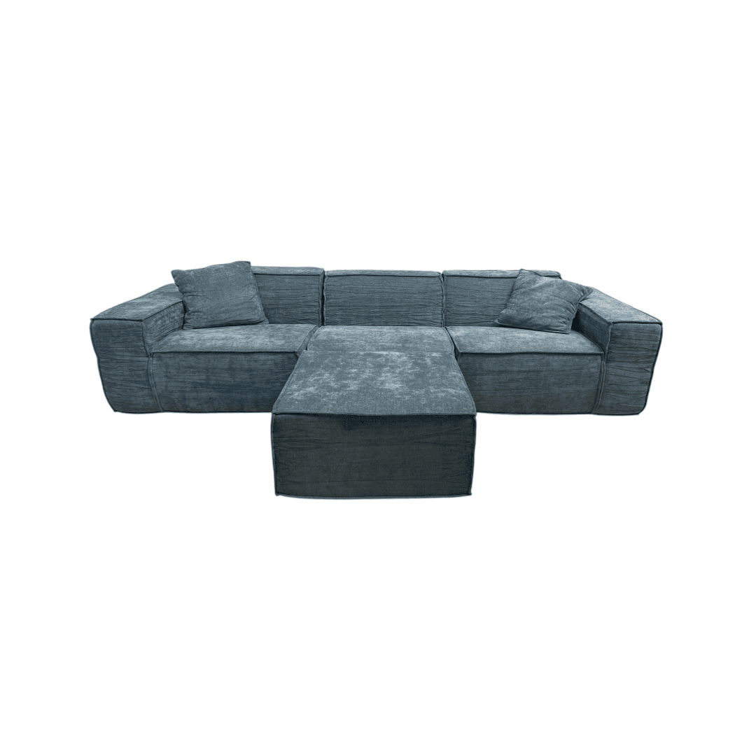 Rove Lab M1 Sofa Sectional and Ottoman - Hydrogen Blue - Thumbnail 8