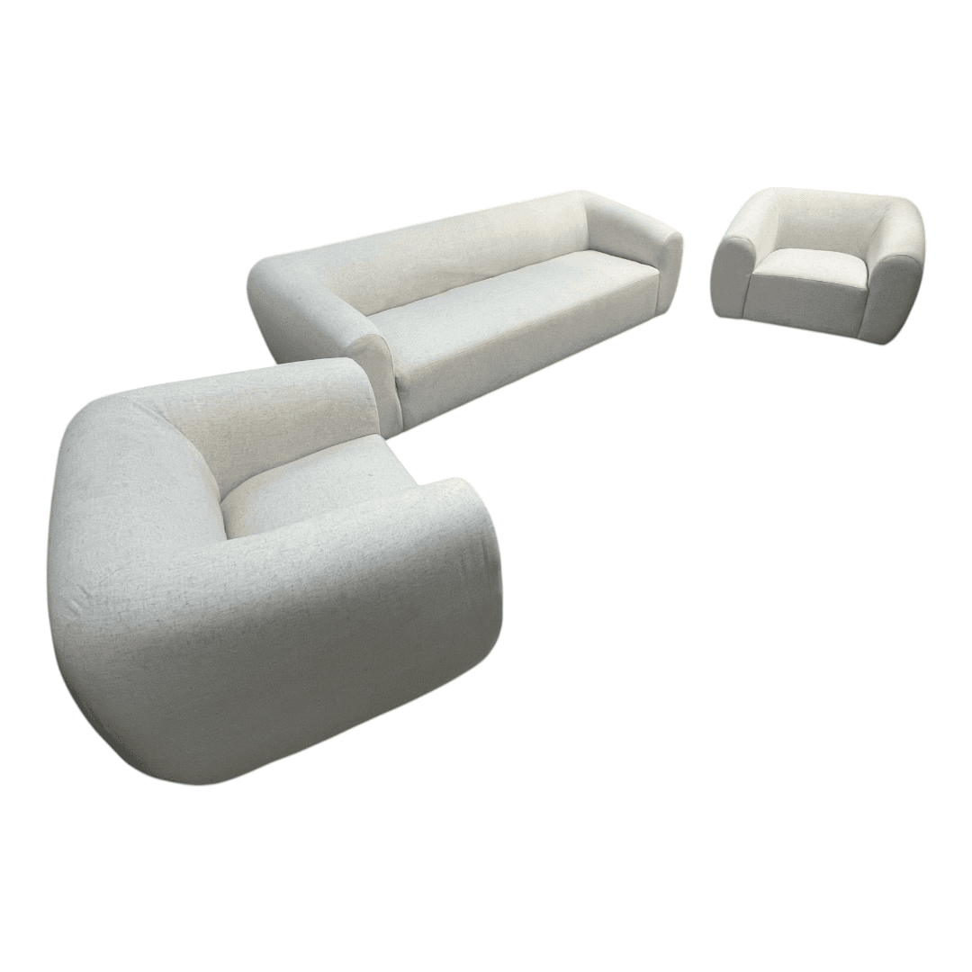 Lulu and Georgia Harlowe Sofa with Swivel Accent Chair Set - Thumbnail 2