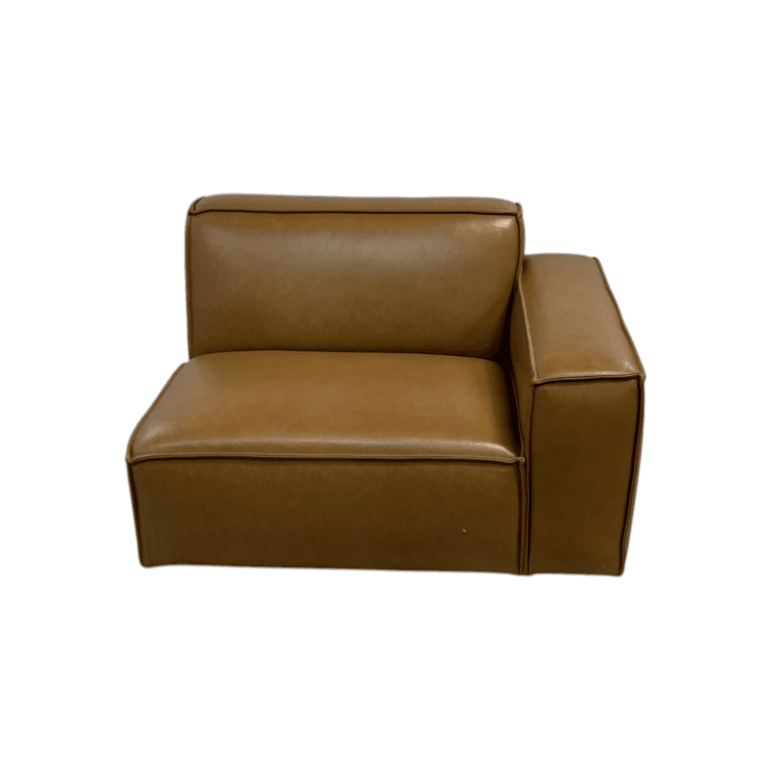 Castlery Jonathan Leather Right Arm Sofa - Thumbnail 3
