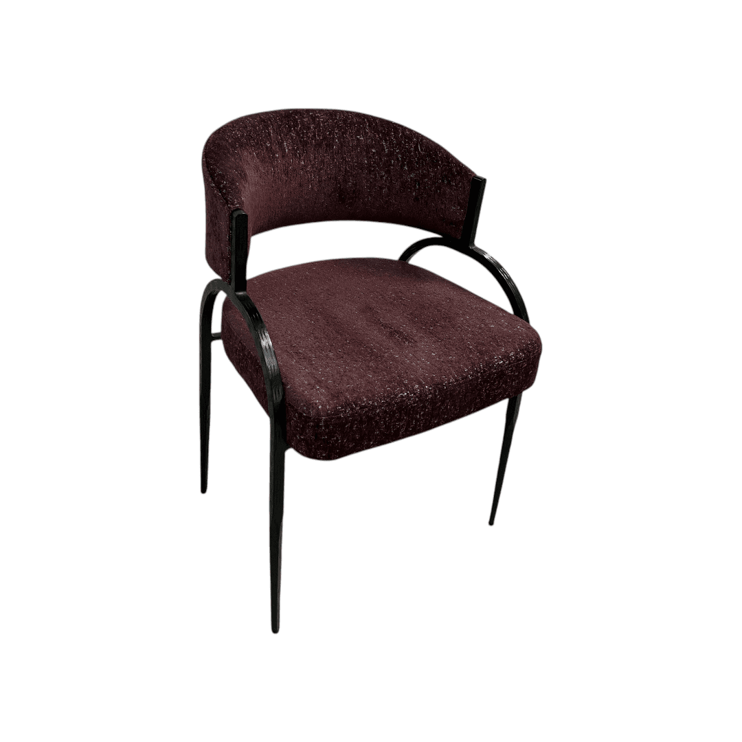 Arteriors Bahati Chair - Bordeaux - Thumbnail 8
