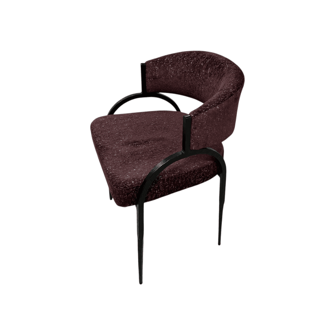 Arteriors Bahati Chair - Bordeaux - Thumbnail 5