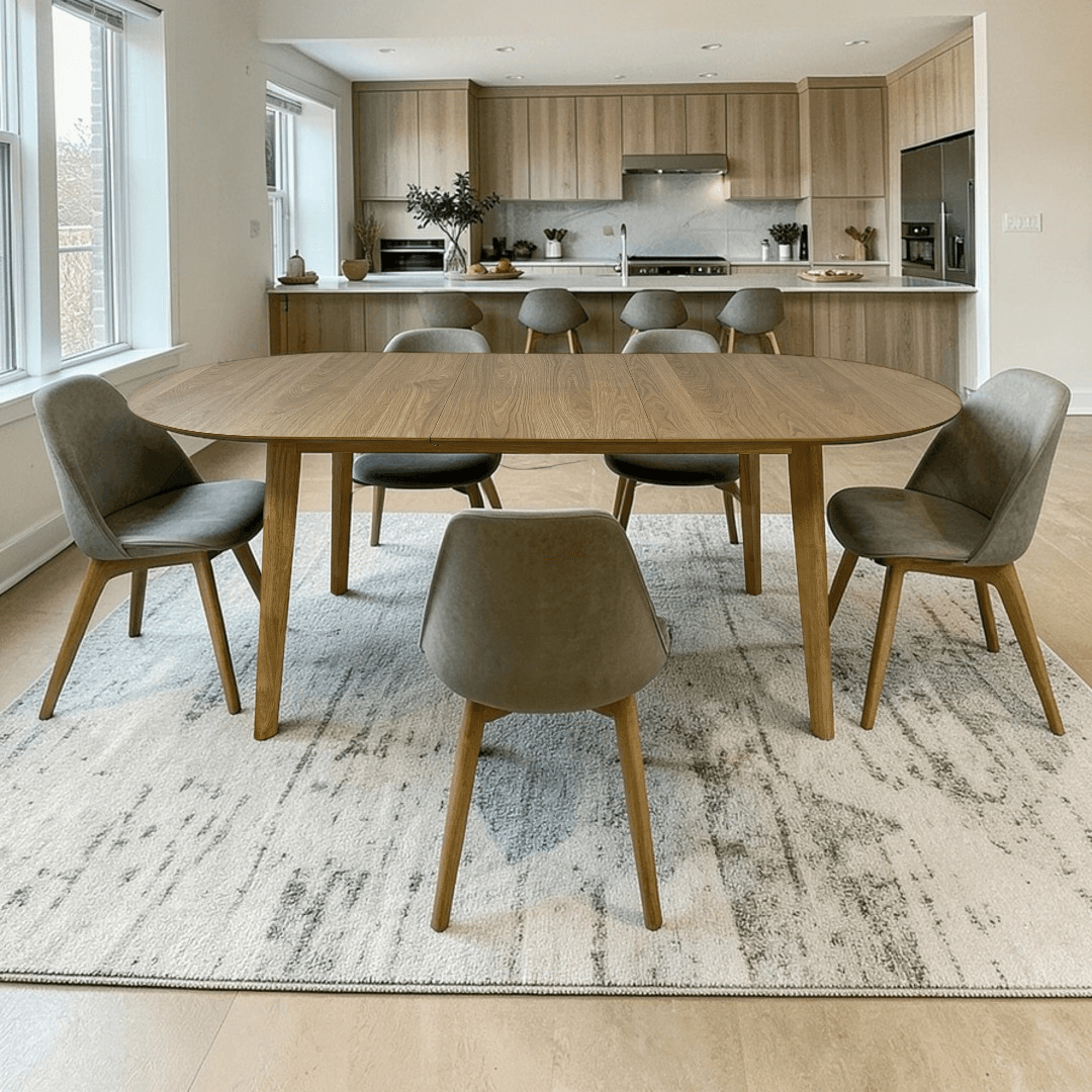 Hoft Homes Werner Extendable Dining Table - Oak - Image 1