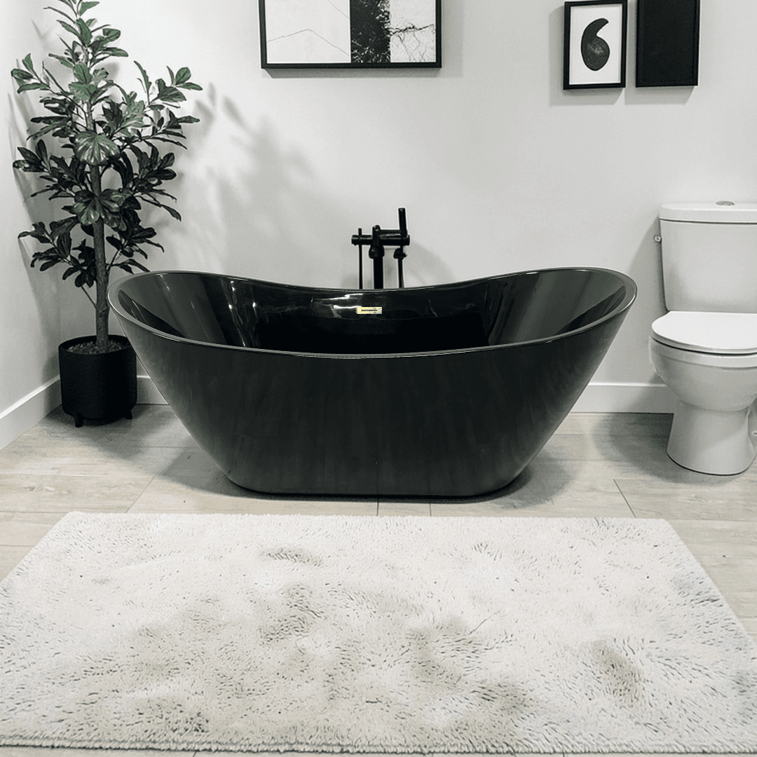 Woodbridge Freestanding Soaking Acrylic Bathtub B0010 -MB-Drain &O - Image 1