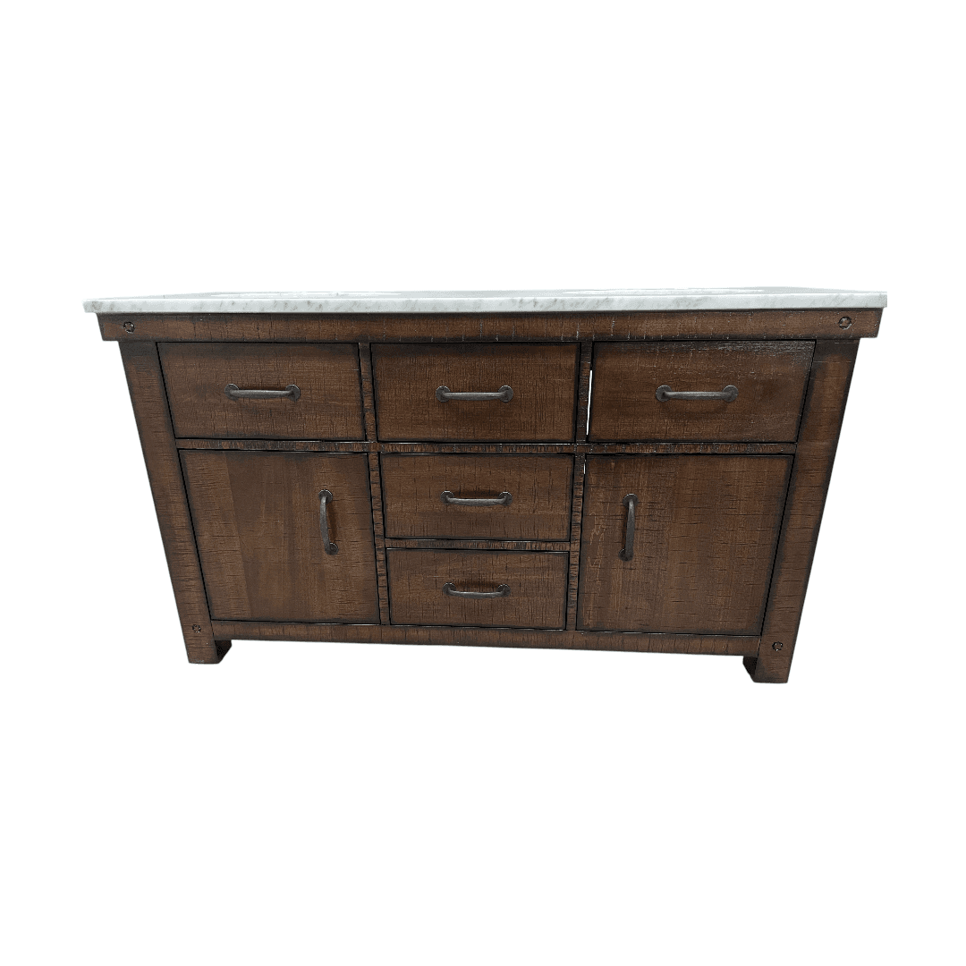 Laurel Foundry Modern Farmhouse Oxon Hill 60'' Double Bathroom Vanity with Top - Thumbnail 2