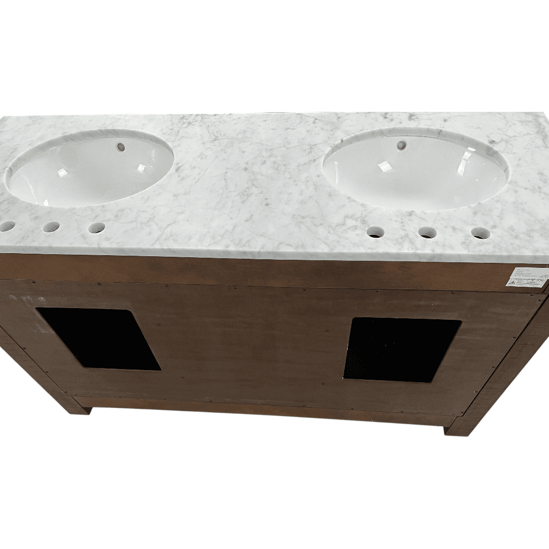 Laurel Foundry Modern Farmhouse Oxon Hill 60'' Double Bathroom Vanity with Top - Thumbnail 15