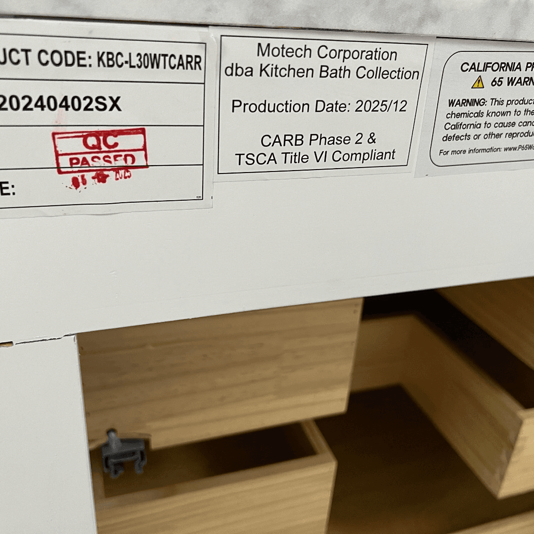 Birch Lane Frankfurt Single Bathroom Vanity Set with White Cabinet and Carrara Marble Countertop - Thumbnail 19