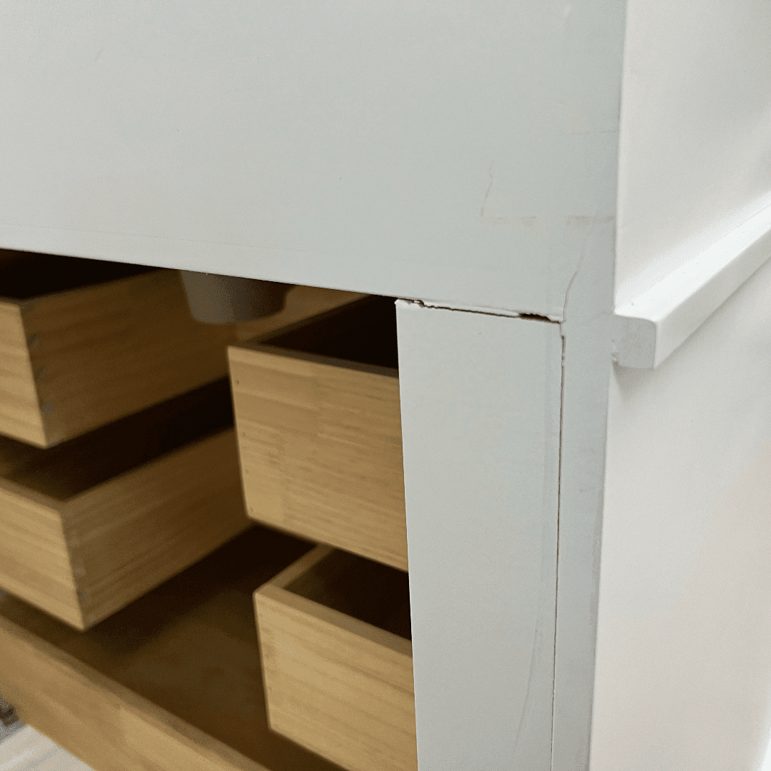 Birch Lane Frankfurt Single Bathroom Vanity Set with White Cabinet and Carrara Marble Countertop - Thumbnail 17