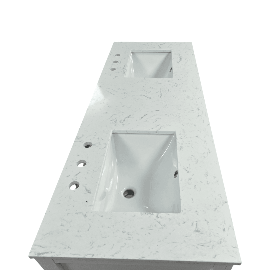 Lark Manor Vannes Bathroom Vanity with Solid Hardwood Frame Quartz Countertop - Thumbnail 30