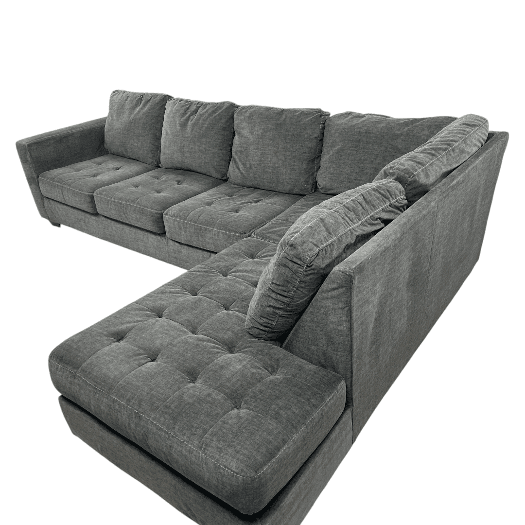 Ashley Owensbe Gray Sectional with Chaise - Thumbnail 12